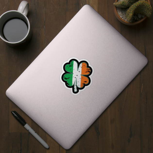 St. Patrick’s Day Gift, Shamrock Men, Women, Kids, Irish Ireland Flag by Art Like Wow Designs